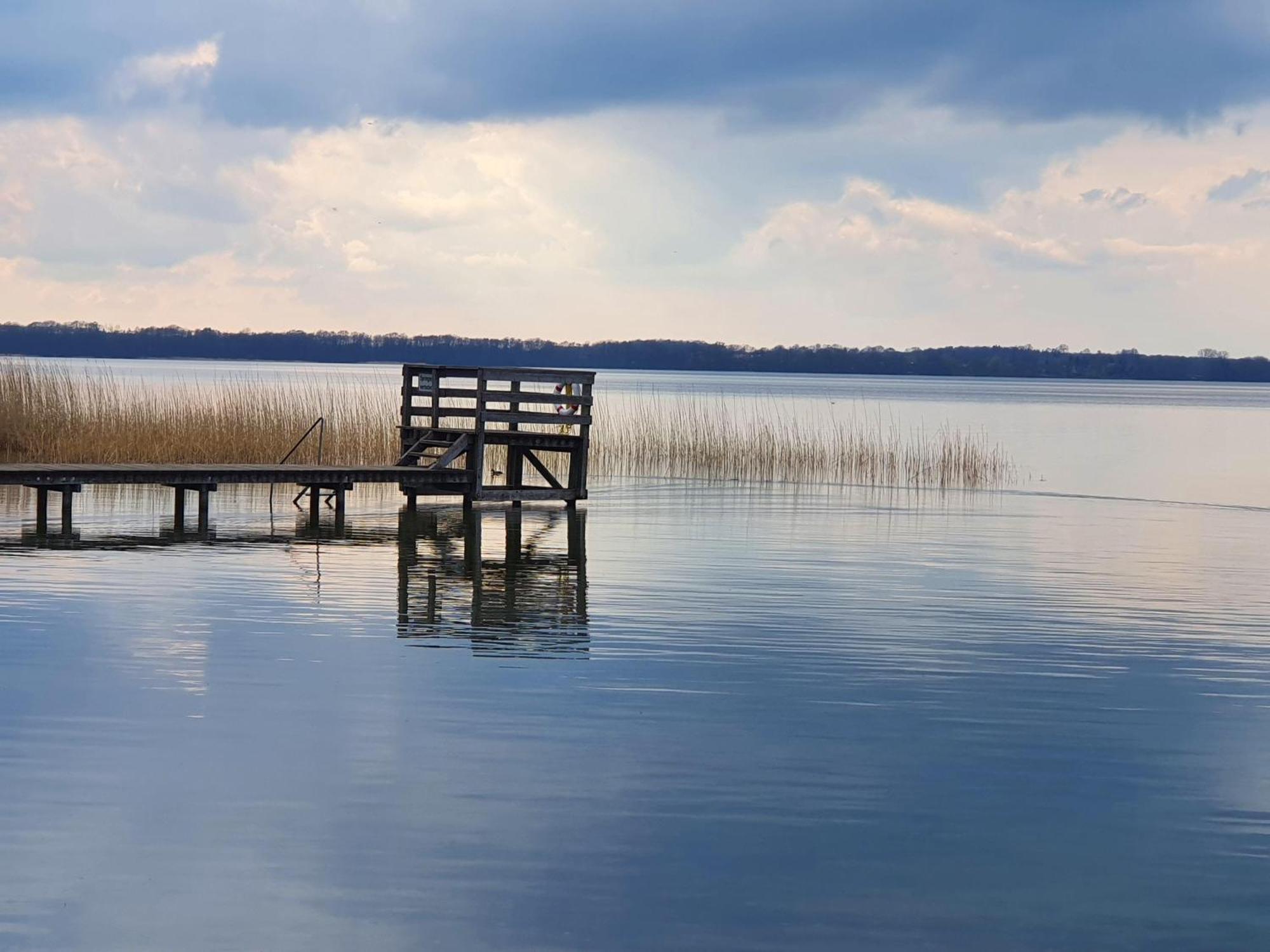 Idyllisches-Blockbohlenhaus-Mit-Eigenem-Garten-Und-Sauna-Zum-Wohlfuehlen Martensrade ภายนอก รูปภาพ