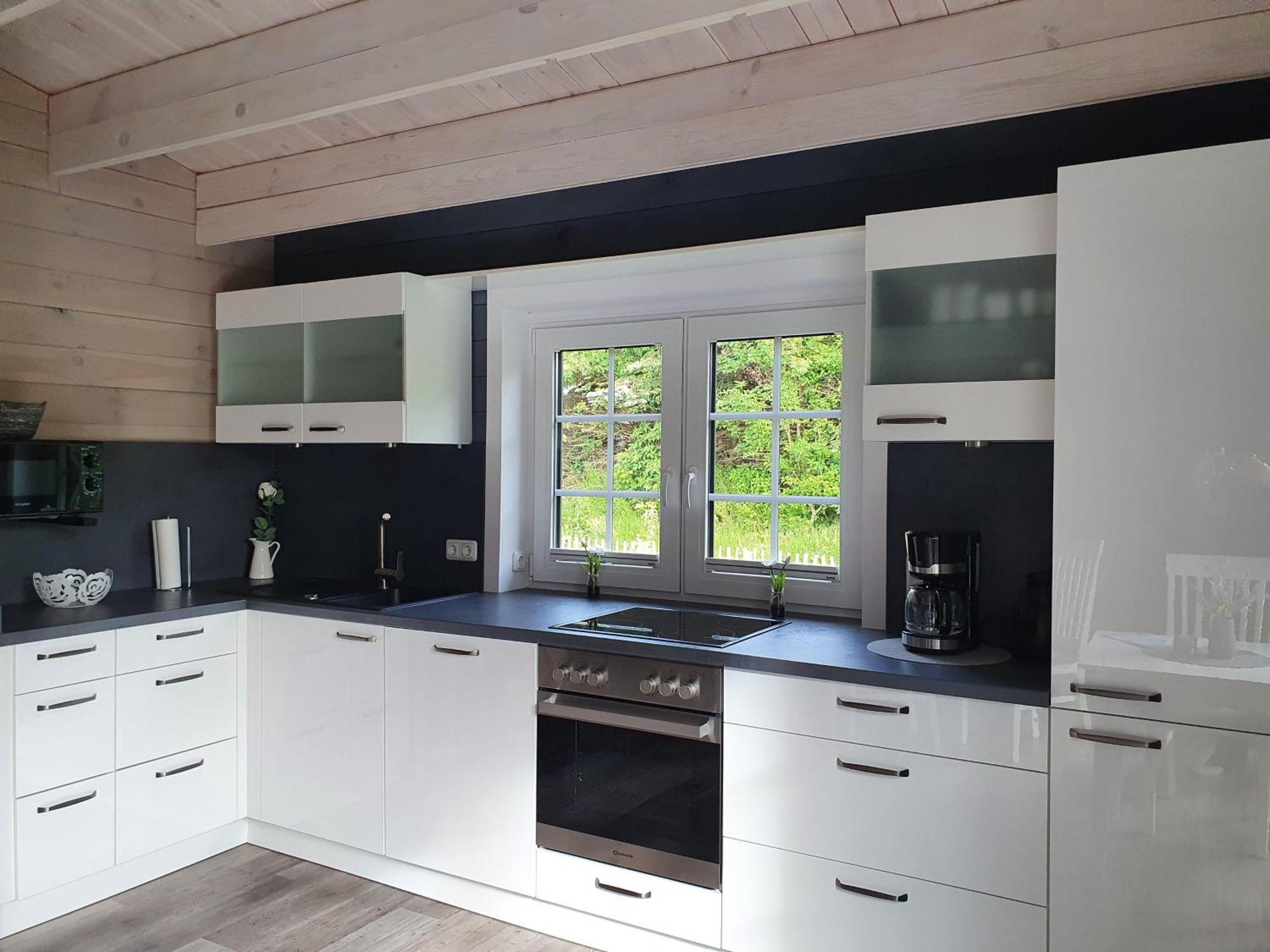 Idyllisches-Blockbohlenhaus-Mit-Eigenem-Garten-Und-Sauna-Zum-Wohlfuehlen Martensrade ภายนอก รูปภาพ