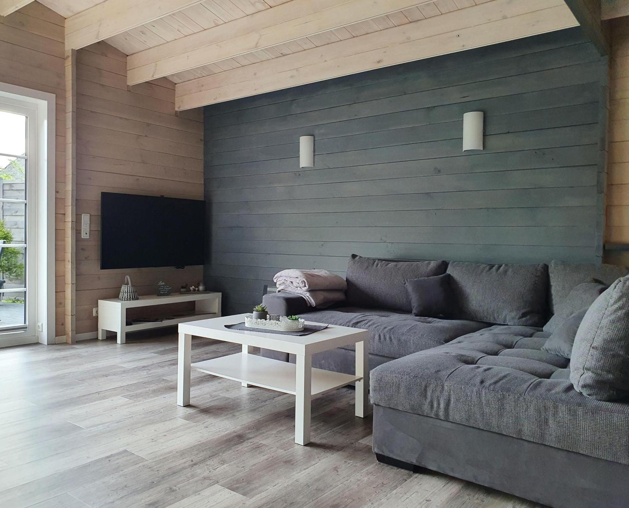Idyllisches-Blockbohlenhaus-Mit-Eigenem-Garten-Und-Sauna-Zum-Wohlfuehlen Martensrade ภายนอก รูปภาพ